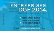 ENTREPRISES DGF 2014 INC