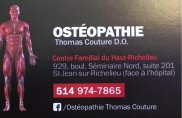 Ostéopathie Thomas Couture