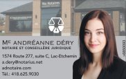 Notaire Lac-Etchemin Andréanne Déry