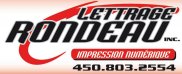 Lettrage Rondeau
