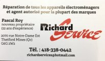 Richard Service Réparation d'appareils électroménagers