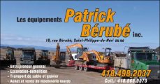 ÉQUIPEMENTS PATRICK BÉRUBÉ INC