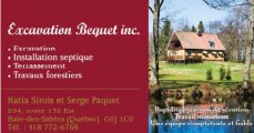 EXCAVATION BEQUET INC
