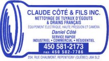 Claude Côté & Fils inc Claude Côté & Fils inc
