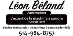 Léon Béland réparation de machine à coudre à votre domicile