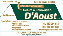 Toiture & Rénovation D'Aoust Inc
