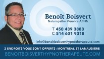 Benoit Boisvert Hypnothérapeute