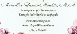 Marie-Eve Demers-Morabito, M.A Sexologue & psychothérapeute