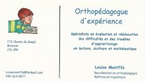 Orthopédagogue Louise Montfils