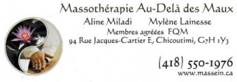 Massothérapie Au-Delà Des Maux Massothérapie Au-Delà Des Maux