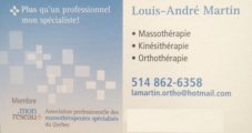 Orthothérapeute Louis-André Martin