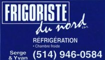 Frigoriste Du Nord Inc