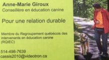 Anne-Marie Giroux Conseillère en Éducation Canine