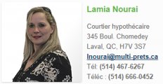 Lamia Nourai, Courtier hypothécaire - Multi-Prêts