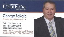 George Zakaib, Courtier Immobilier Agréé DA George Zakaib, Courtier Immobilier Agréé DA