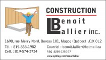 Construction Benoit Lallier Inc.