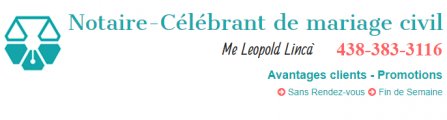 Notaire-Célébrant de Mariage Civil Me Leopold Lincà