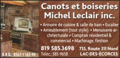 Canots et Boiseries Michel Leclair Inc
