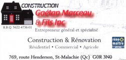 Construction Gaétan Marceau et Fils Inc.