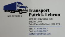 Transport Patrick Lebrun