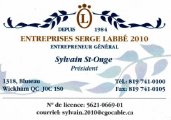 Entreprises Serge Labbé 2010