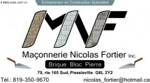 Maçonnerie Nicolas Fortier Inc