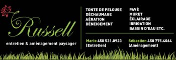 Aménagement Russell Déneigement, entretien aménagement paysager Aménagement Russell Déneigement, entretien aménagement paysager