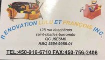 Rénovation Lulu et François Inc.