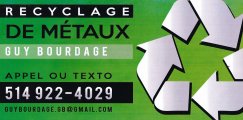 Recyclage de métaux Guy Bourdage