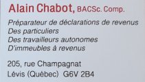Services d'impôts Alain Chabot