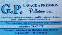 G.P. Pelletier inc - Lavage à Pression