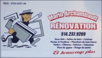 Mario Archambault Rénovation