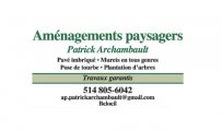 Aménagements Paysager Patrick Archambault