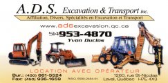 A.D.S. EXCAVATION ET TRANSPORT INC.