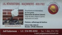 J.G. Rénovation Maçonnerie Bon Prix