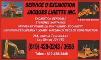 Service d'excavation Jacques Lirette Inc.