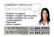 Gabrielle Cimon d.d. Denturologiste