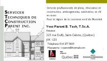 Service Technique de Construction Parent Inc.