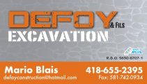 Construction Excavation Defoy & Fils inc