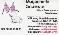 Maçonnerie Smaers Inc.