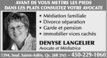 Denyse Langelier Avocate et Médiatrice Denyse Langelier Avocate et Médiatrice