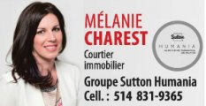 Mélanie Charest Courtier Immobilier Sutton