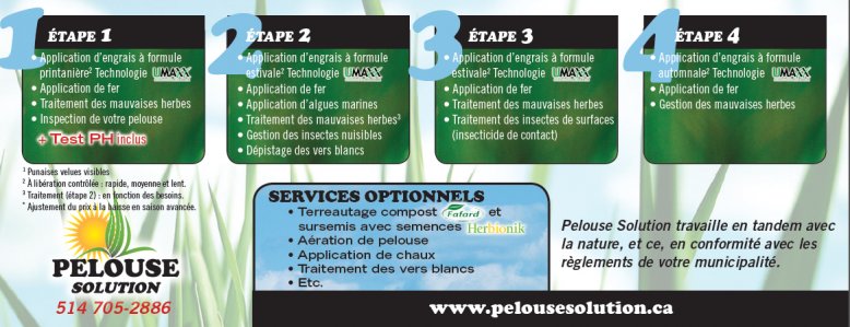 promotion : Pelouse Solution