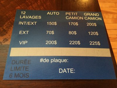 promotion : Lave Auto Empire Des V.I.P