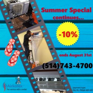 promotion : Nettoyage Climatiseur Murale Airkatex Group Inc.